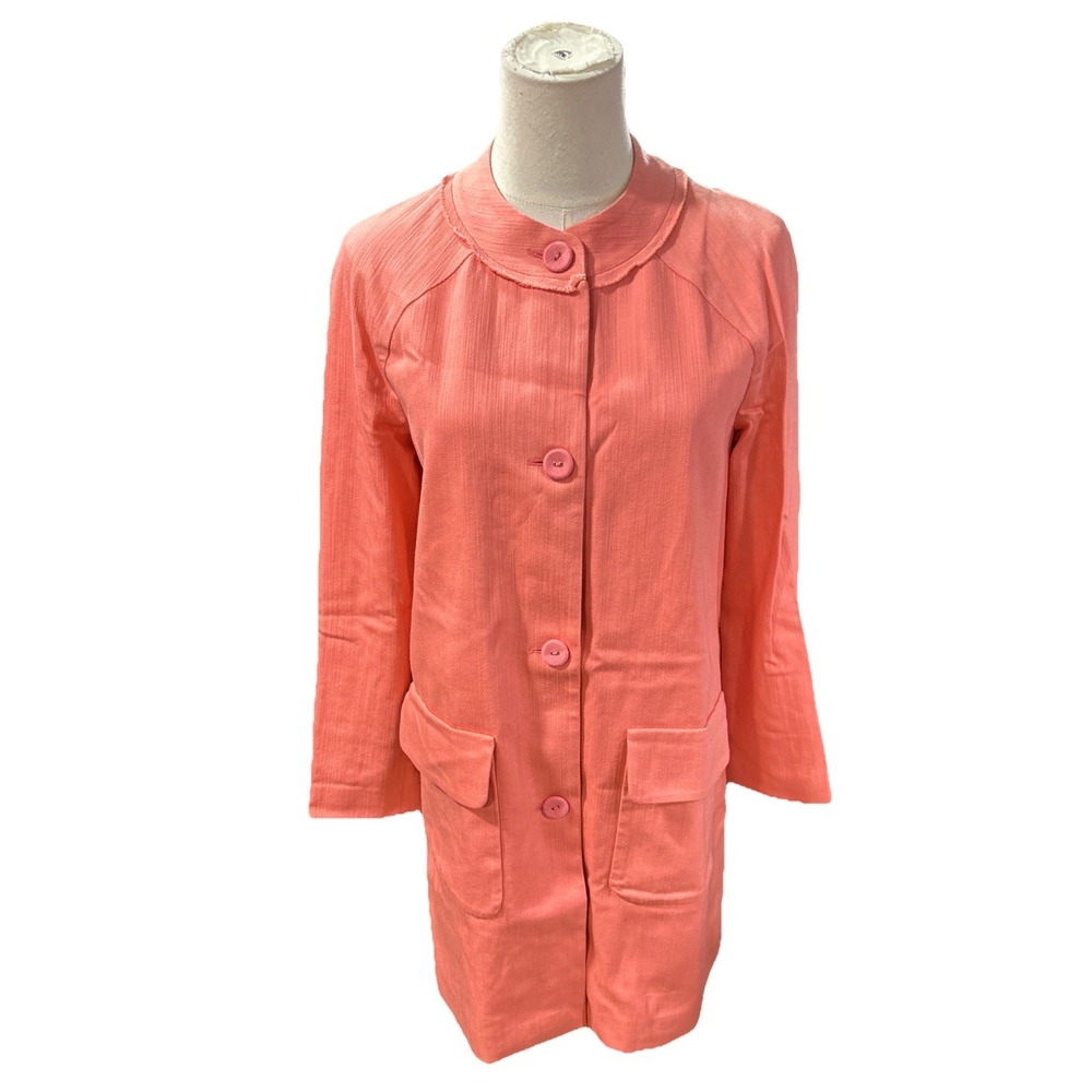 Bonpoint Coat Women's XS Pink Gozay Cotton